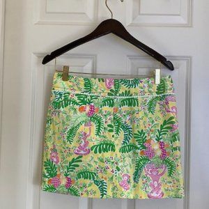 Lilly Pulitzer Women's Elephant & Monkey Skort - Size 4